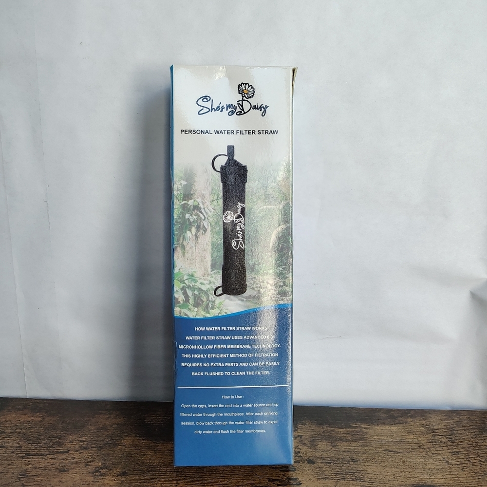 Personal water filter straw